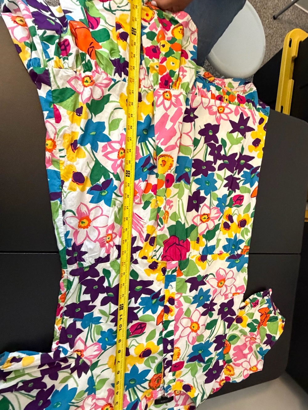 J. Crew Colorful Floral Puff-Sleeve Midi Dress Size 14 - Picture 14 of 14